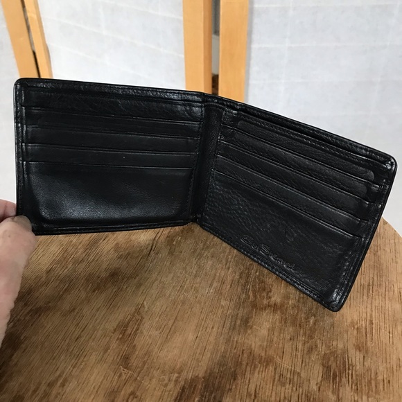 Ben Sherman wallet black leather bi-fold Preowned